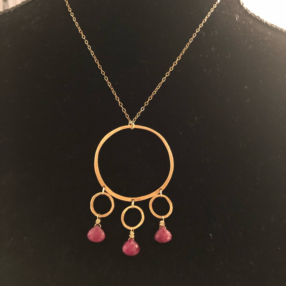 Gold plated necklace.